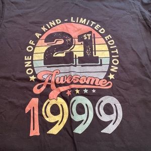 (new) 21st Birthday T-shirt Unisex Med Medium